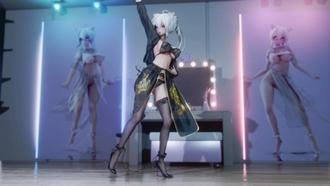 MMD78 汉服黑丝弱音GFRIEND-MAGO 极品国风骚女被狂干 3D