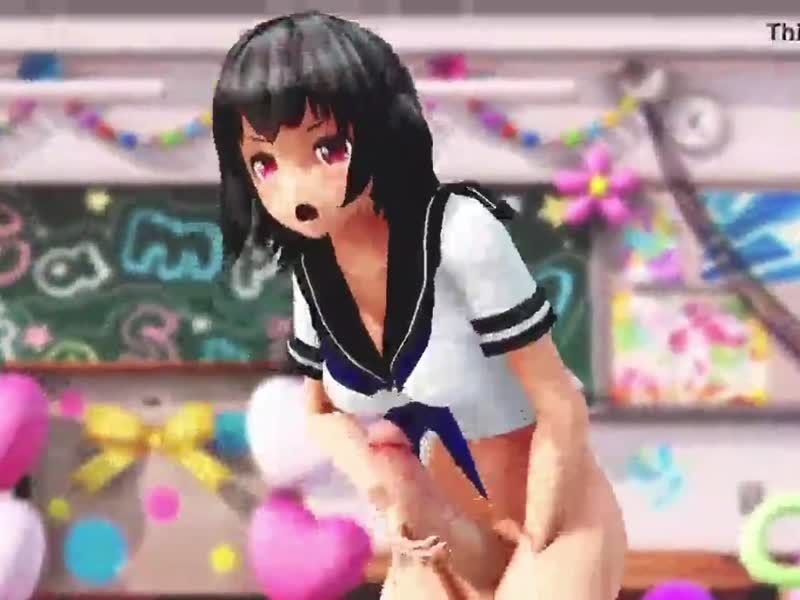 MMD 极品扶她骚货 双枪爆操 淫汁四射 3D